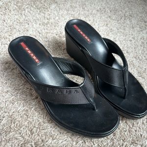Prada Wedge Sandals